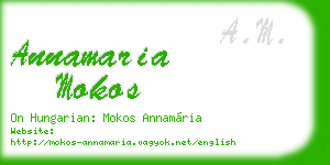 annamaria mokos business card